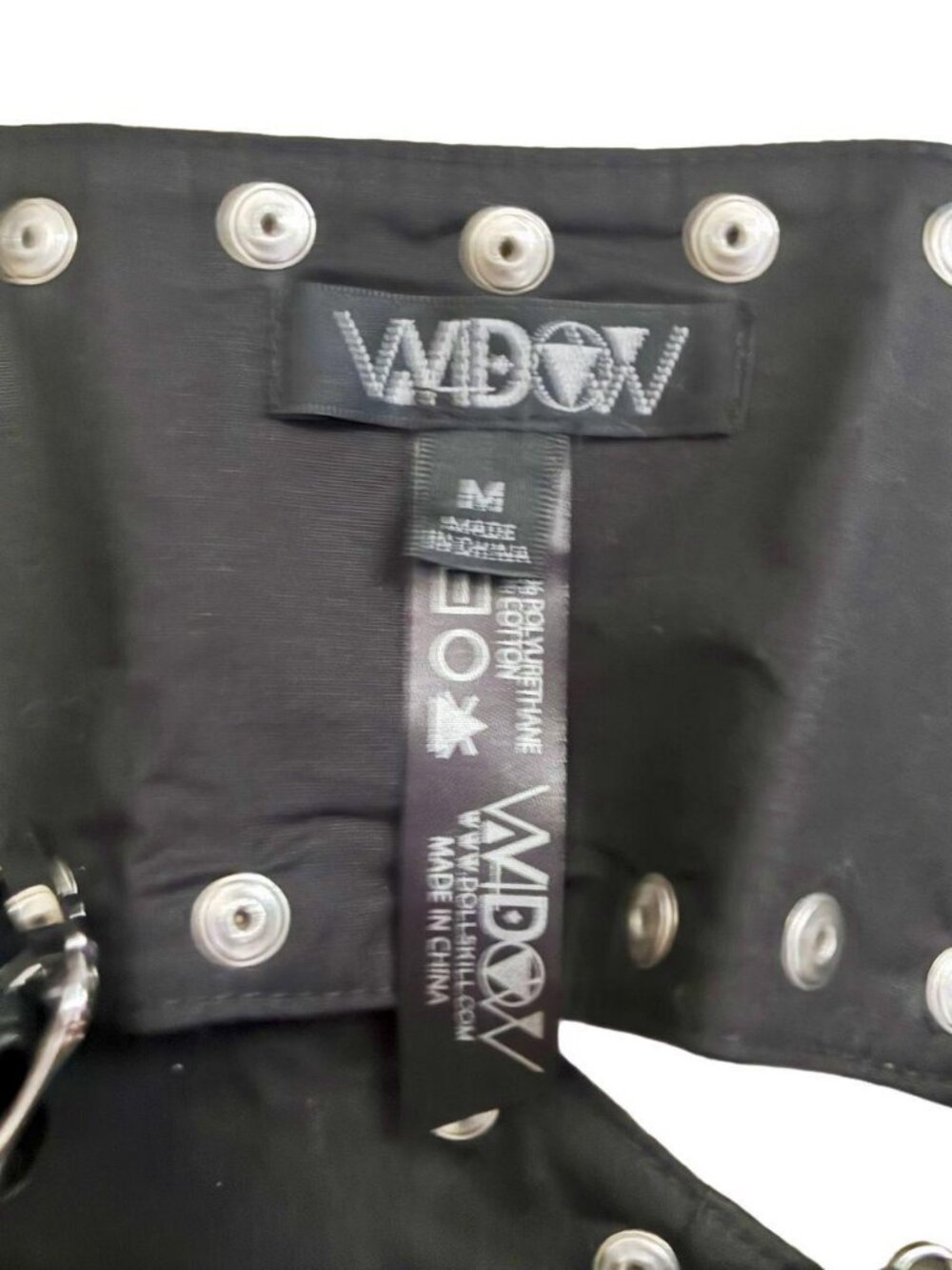 Dolls Kill Widow Vegan Leather Bustier Top M - Picture 3 of 5